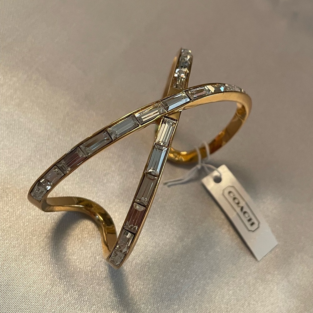 Coach Gold and Silver Crystal Bracelet